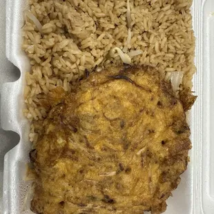 Shrimp Egg Foo Young lunch special