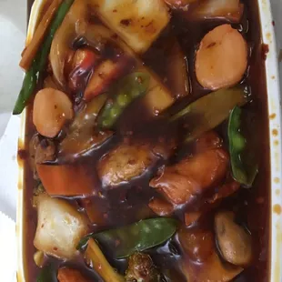 Seafood Szechuan style