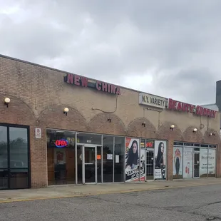 Store front... get food and hair next door