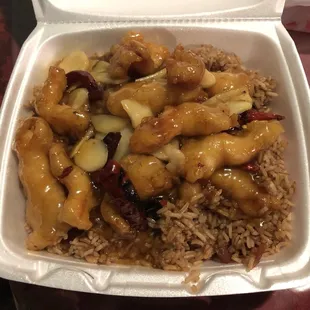 Kung Bow Shrimp - sweet and spicy