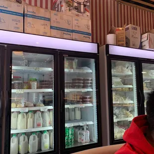 You can buy frozen and fresh items as well like dumplings! Yum!