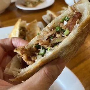 Chinese hamburger is excellent