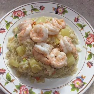 Pineapple fried rice.