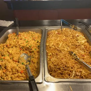 Rice &amp; Chow Mein Have Great Flavor
