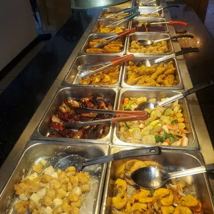 a variety of food items