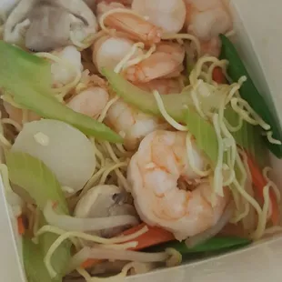 Shrimp lo mein