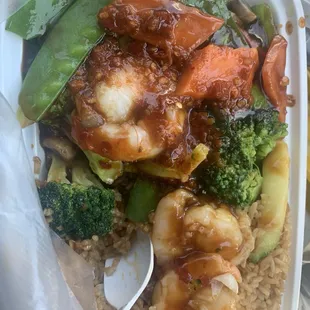 Shrimp Shrimp w. Garlic Sauce Combination platter