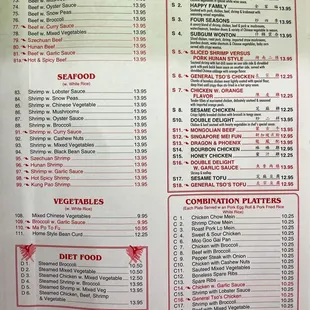 Menu-Lunch Specials
