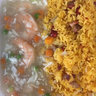 Shrimp with lobster sauce