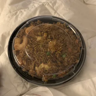 My second order of Shrimp Fried Rice the next day during the snow storm.