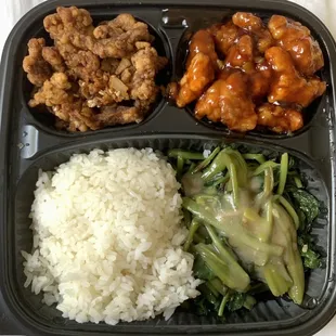 a meal in a plastic container