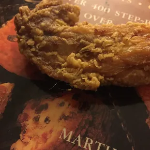 Don't get the fry chicken wings unless you enjoy getting hair!