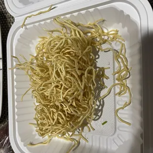 Crispy noodle - noodle was not crispy and seem to be not cooked.