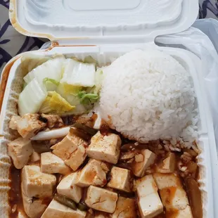 Mapo Tofu Lunch
