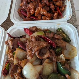 Lamb with Spicy Green Pepper