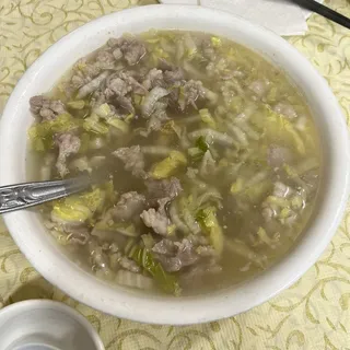 Lamb with Sour Vegetable Soup