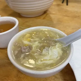 Minced Beef Egg Soup