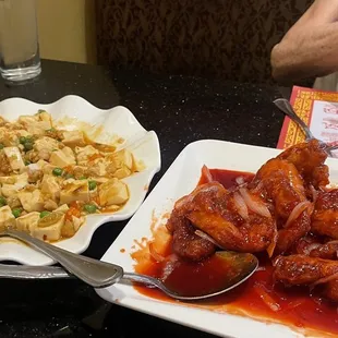 Mapo Tofu and Peking pork rib