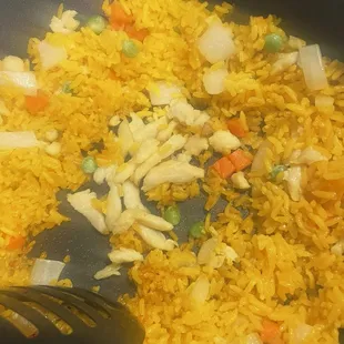 paella, food