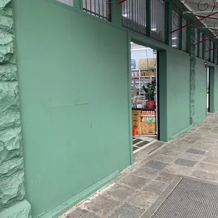 Look for this green painted walls