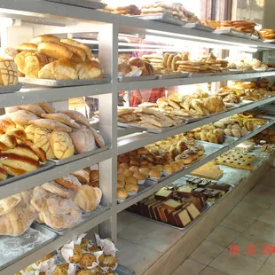 a variety of baked goods