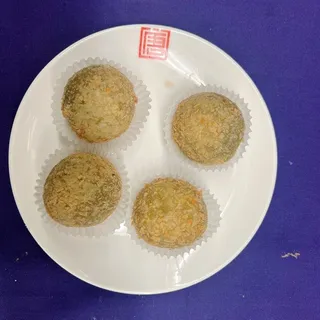 Green Tea Black Sesame Balls