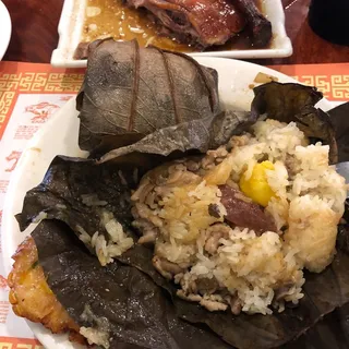 Sticky Rice with Lotus Leaf