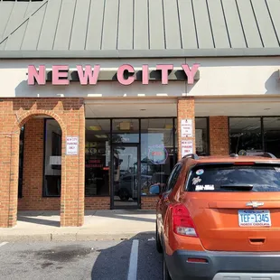 the front of the restaurant