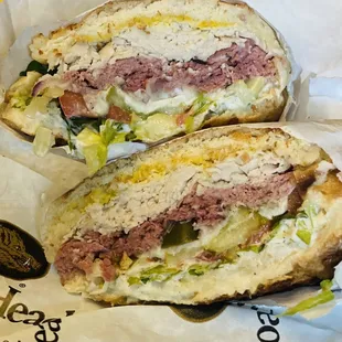 Pastrami &amp; Turkey on Dutch Crunch