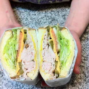 Turkey jalapeño on sliced white