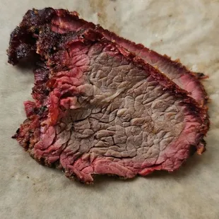 Trip tip cooked perfect with a good smoke ring.