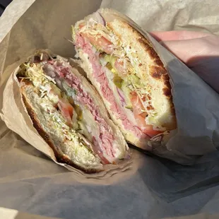 Hot Pastrami, everything on it