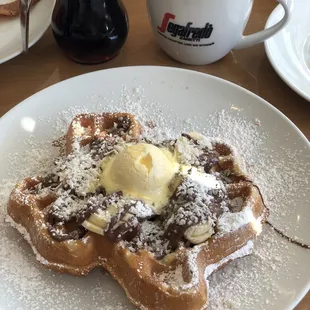 Banana Nutella Waffle