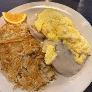 Biscuits and Gravy plate.