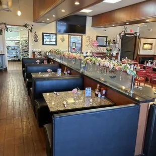 interior, sushi and sashimi