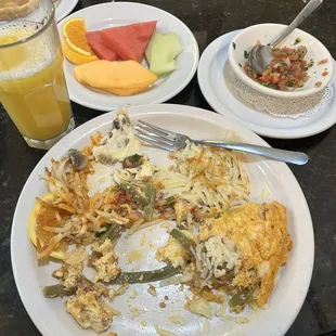 I couldn't wait!  Cactus Jack Omelet.