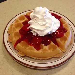 Strawberry waffle