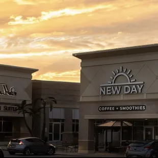 the front of the store