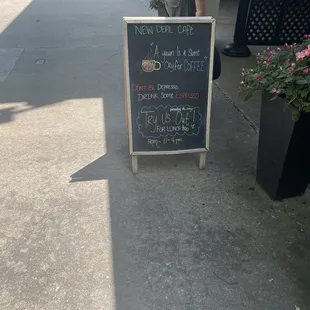 outside