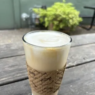 Cappuccino on the back patio