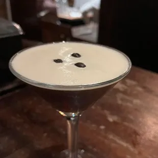 Expresso martini from our signature cocktail menu