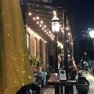 outside