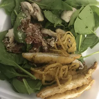 Crispy Chicken Spinach Salad