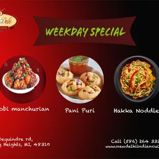 Gobi manchurian pani puri and hakka noodles prefect appetizer for weekday