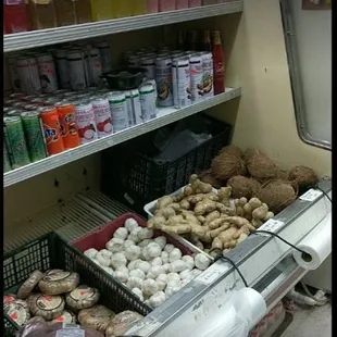 a variety of food items