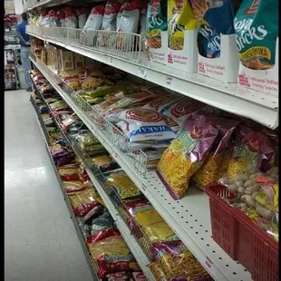 a grocery aisle