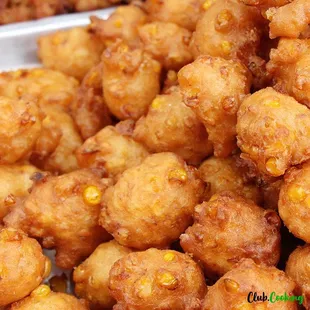 a pile of fried food