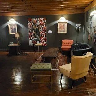 the living room of a home