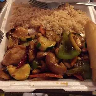 Kung pao chicken  Yumm!!