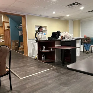 To go area for pick up